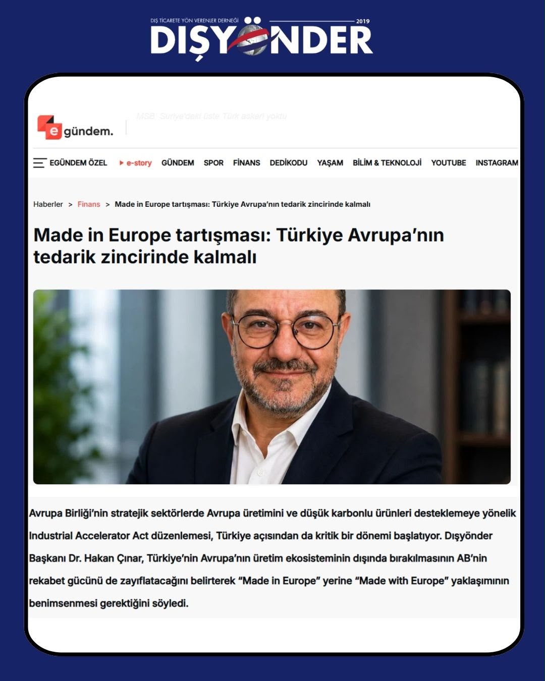 DİŞYÖNDER Medyada Biz
